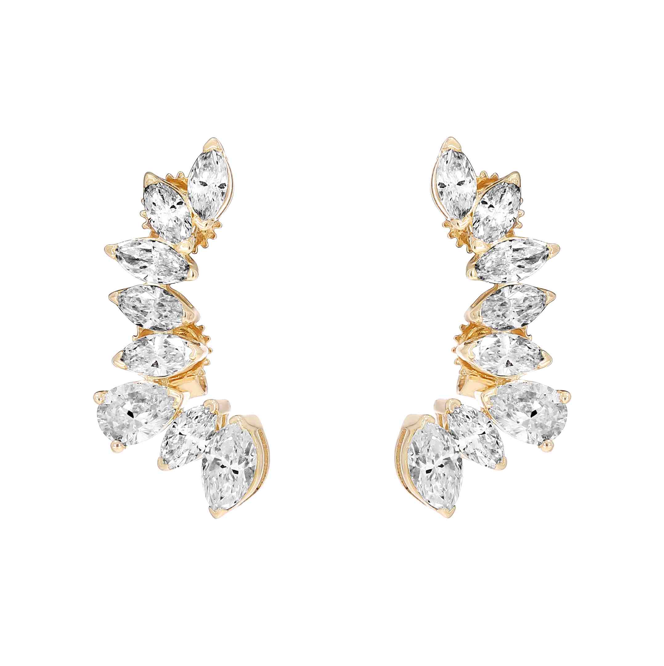 Marquise & Pear Diamond Stud Earring ER22338A 5X3